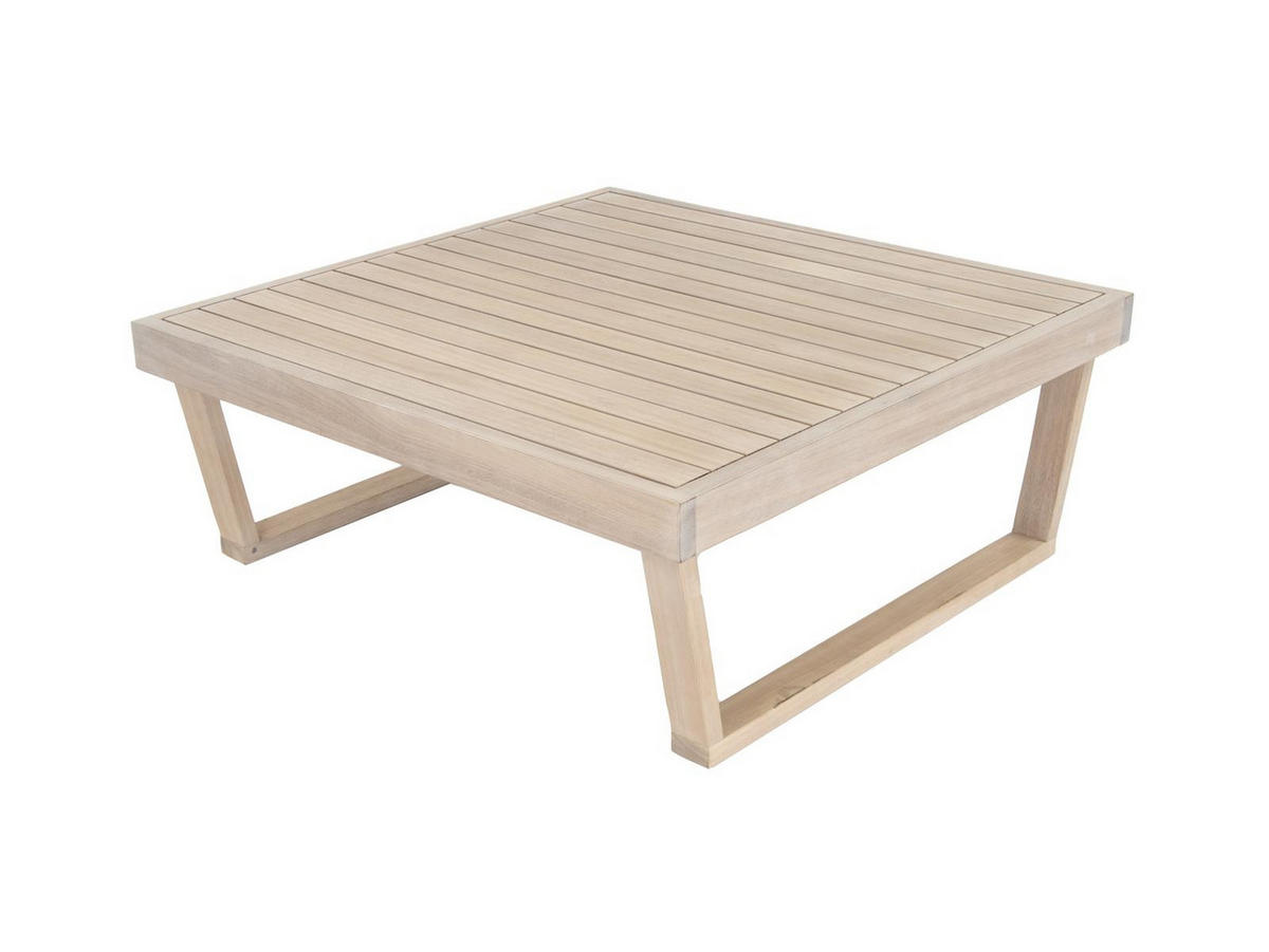 GARTEN-ECKLOUNGE Jura Grau Eukalyptus Holz FSC 100 - Braun, Kunststoff - Green Spirit