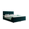 BOXBETT FADO 22 mit Matratze H3, Bonell und Topper 140x200 Itaka 39 - Türkis, Holz/Textil (140/200cm) - Bedante