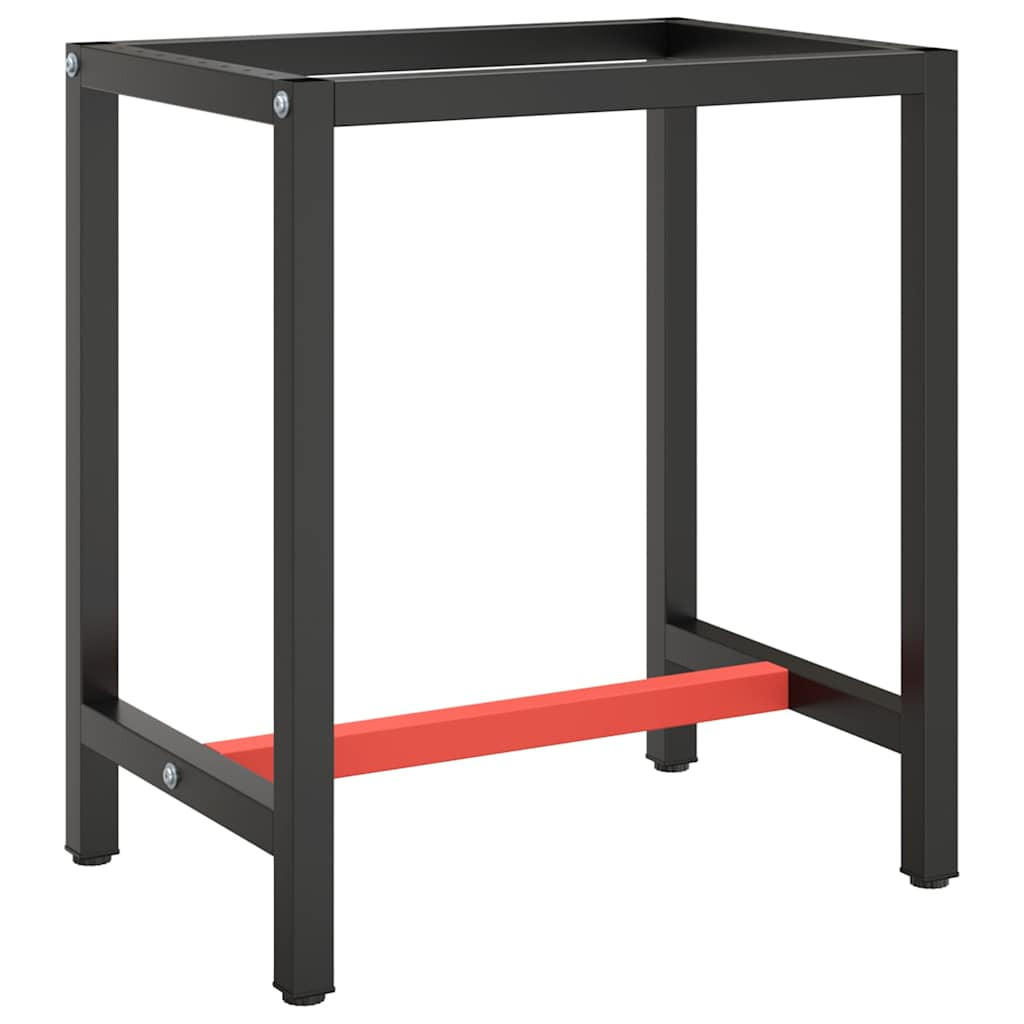 vidaXL Werkbankgestelle Schwarz 50x79x70 cm