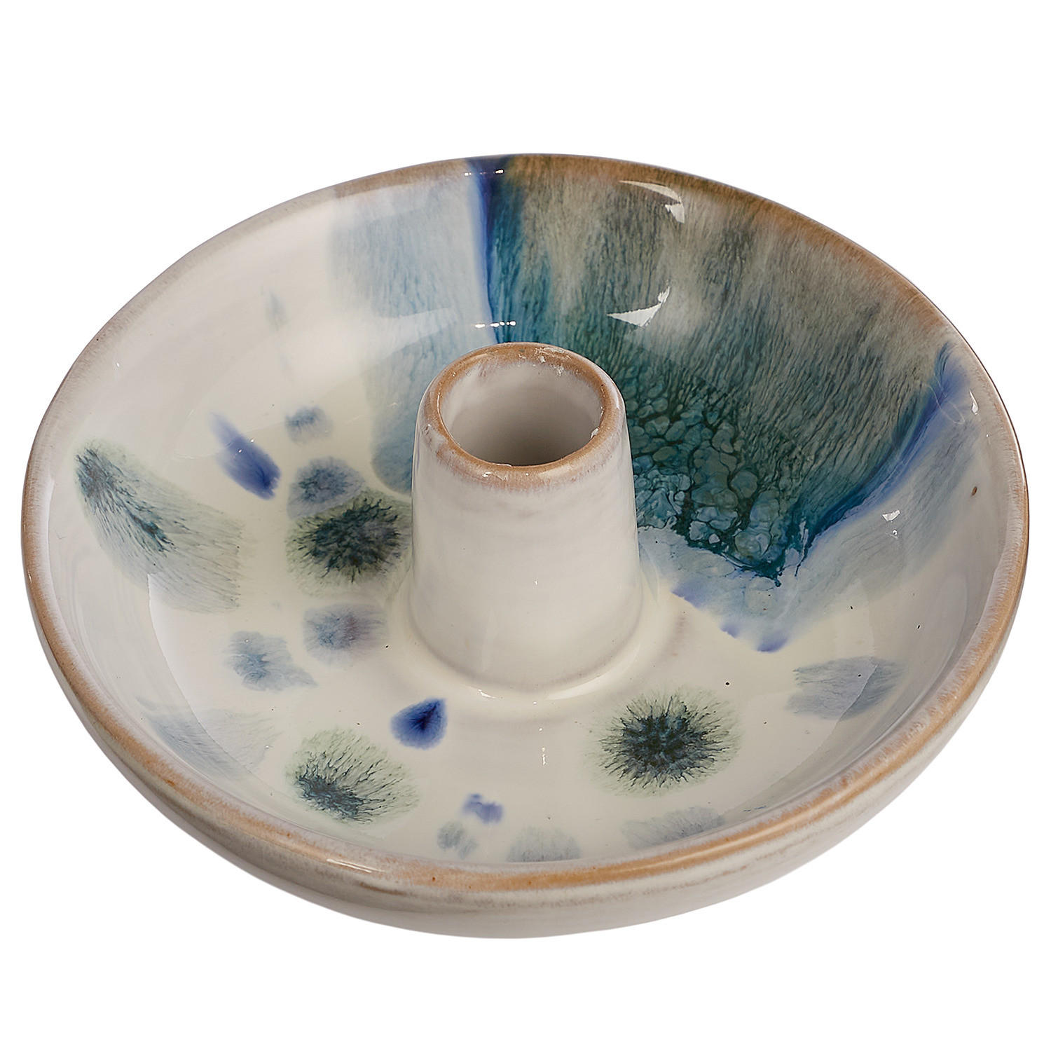 KERZENHALTER Aquarelle - Beige, Keramik (13/5/13cm) - Butlers