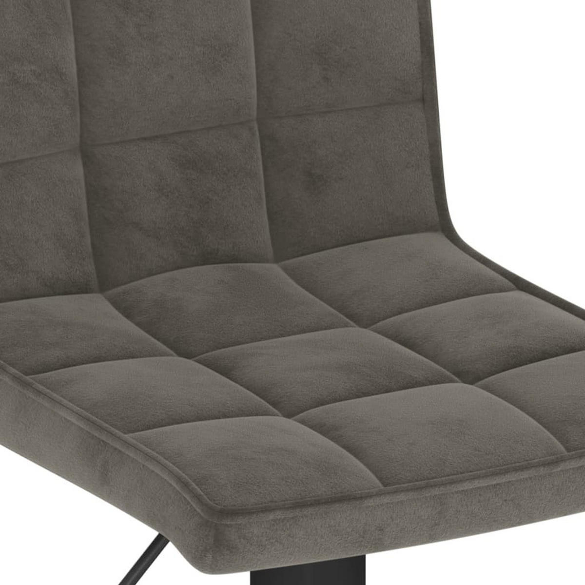 BARHOCKER 2 Stk. Dunkelgrau Samt - Dunkelgrau, Textil (52/124.5/40cm) - vidaXL