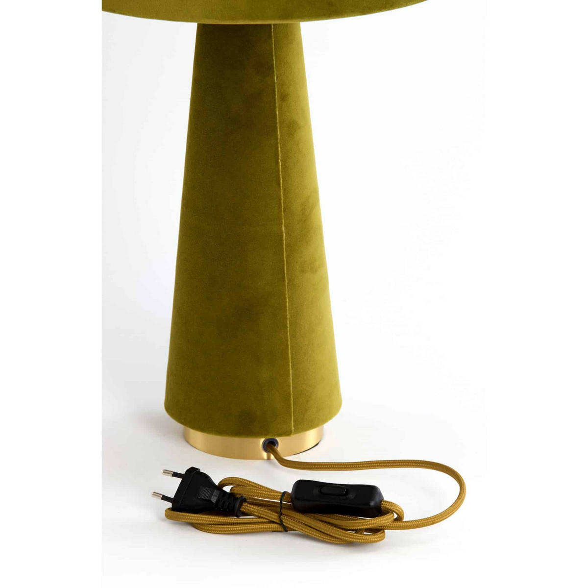 TISCHLAMPE Devia Grün Ø30/61 cm - Grün, Textil (30/30/62.5cm) - Light & Living