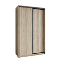 SCHWEBETÜRENSCHRANK NISSE 120/205/60 cm 2-türig Sonoma Eiche - Sonoma Eiche, Holzwerkstoff (120/205/60cm) - MASSENO