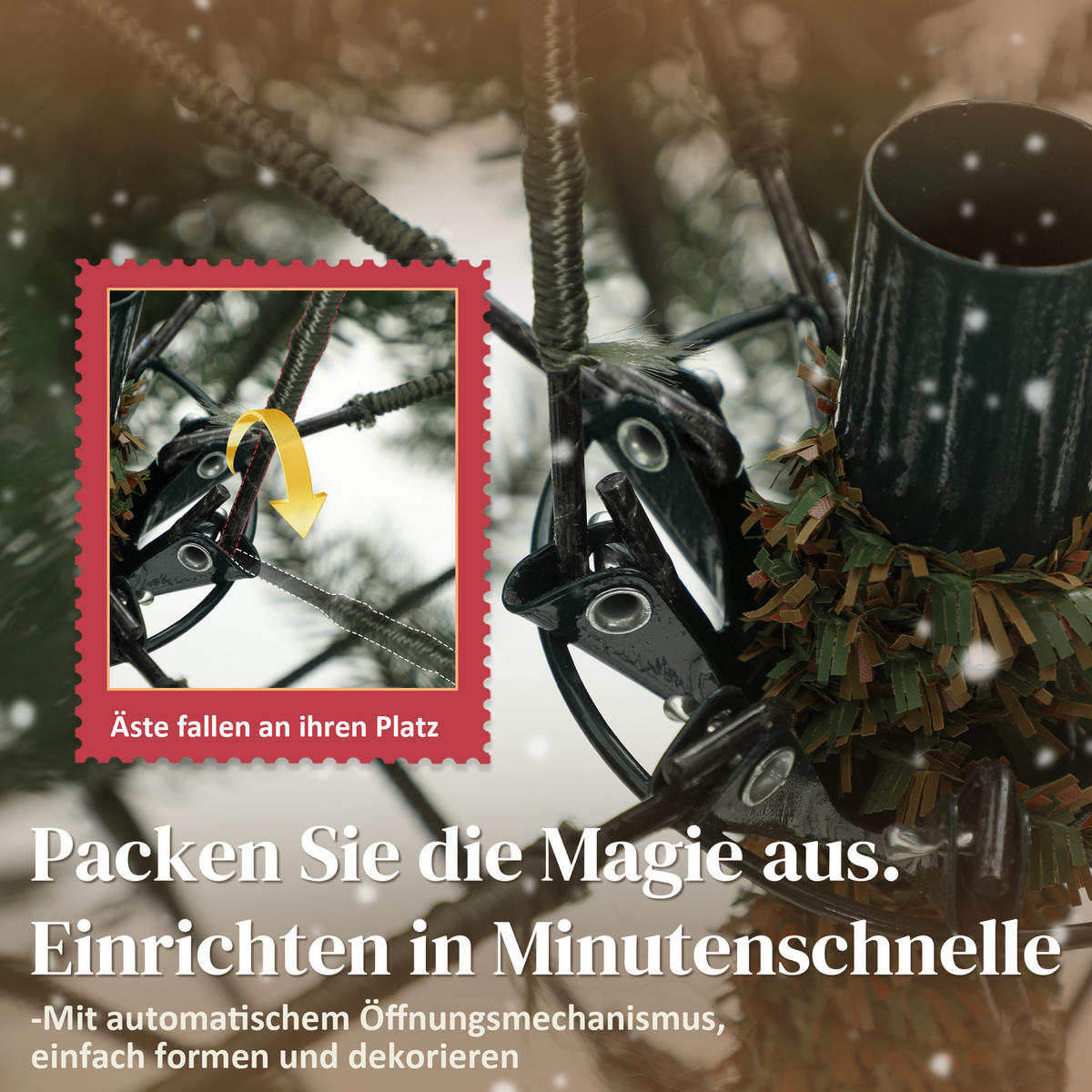 WEIHNACHTSBAUM künstlich 150 cm Christbaum mit 992 dichten Zweigen Grün - Grün, Kunststoff (150cm) - HOMCOM