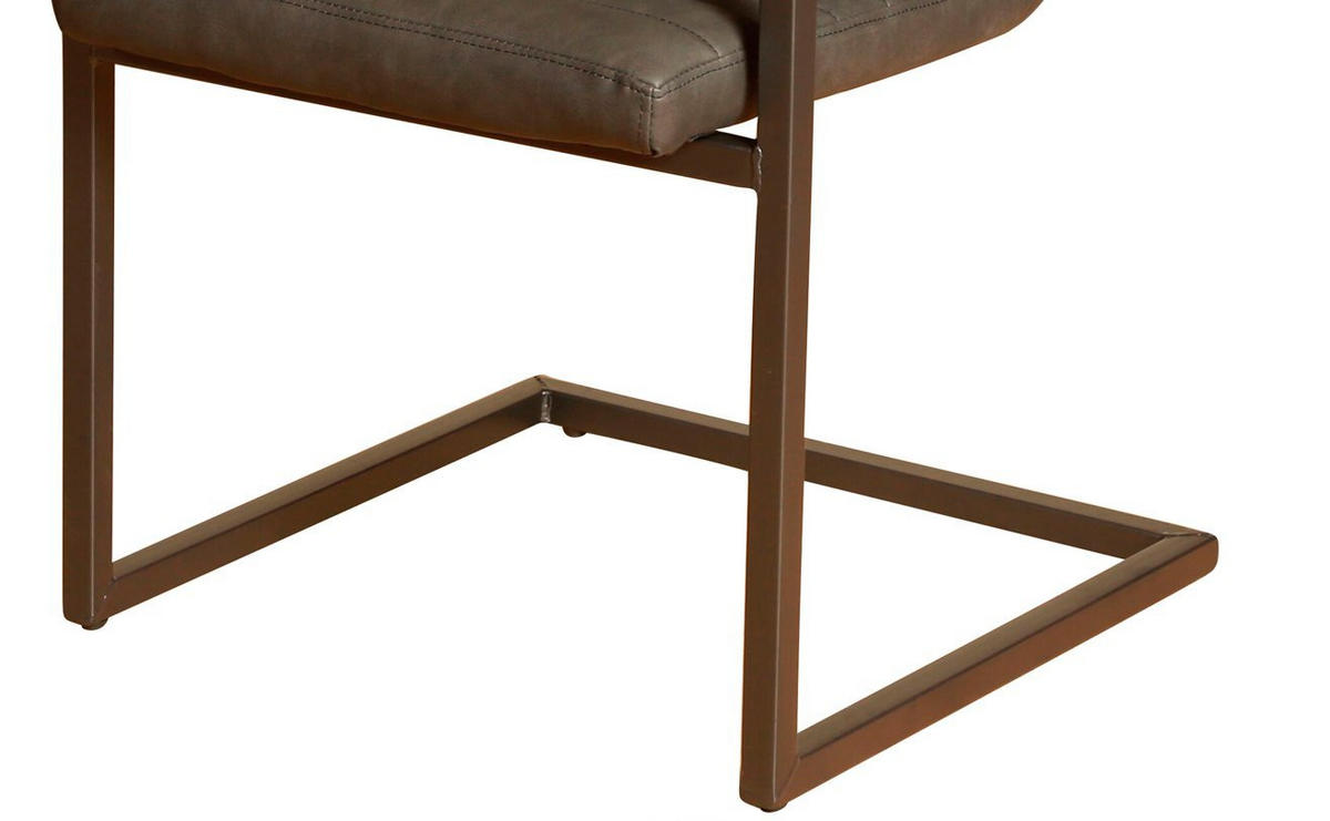 FREISCHWINGER PARZIVO - Anthrazit, Leder (46/84/42cm) - SAM