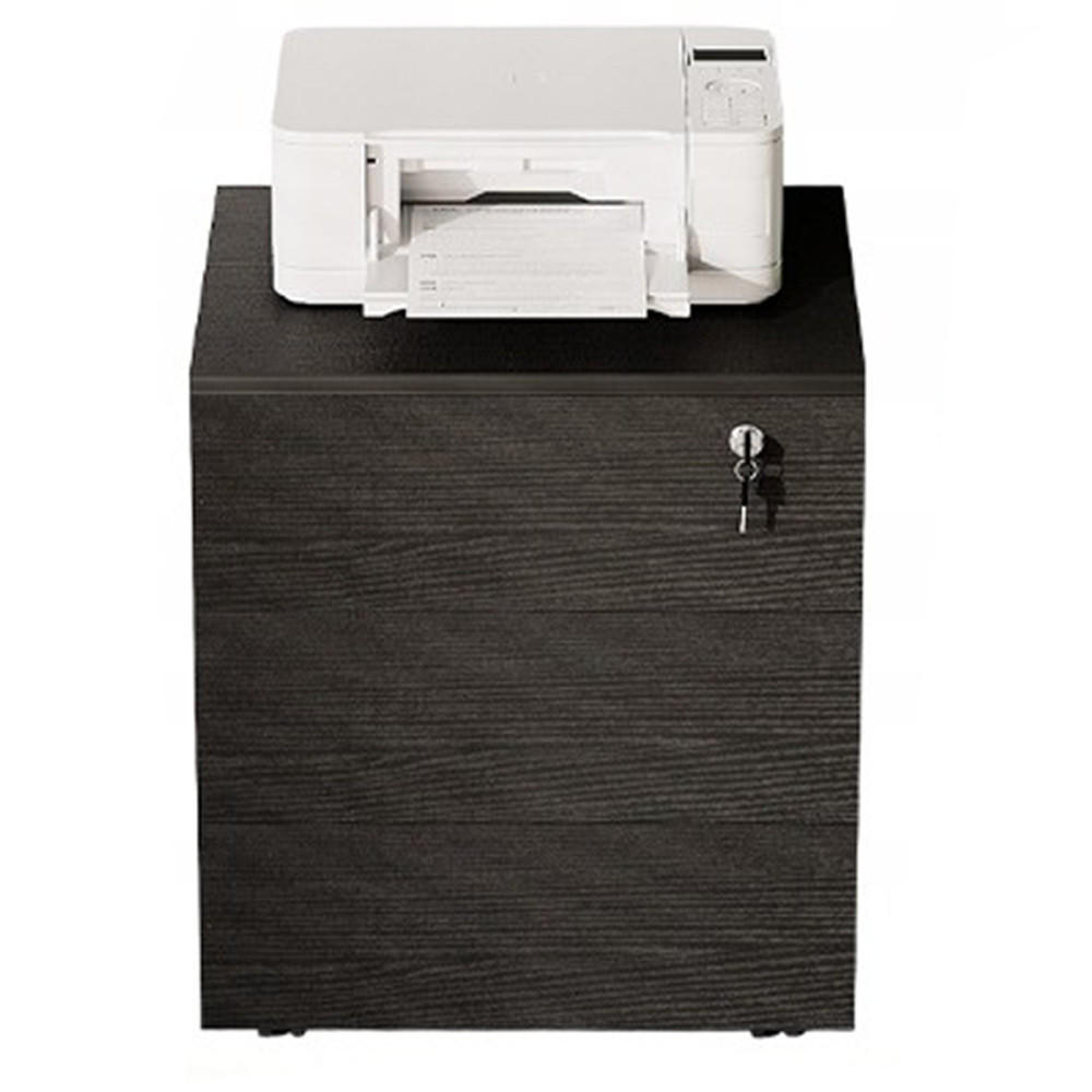 BÜROCONTAINER, schwarz 45/40/58 cm - Schwarz, Holzwerkstoff (45/58/40cm)