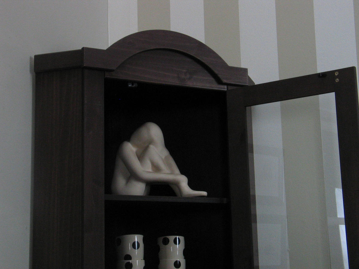 ECKVITRINE Braun - Dunkelbraun, Holzwerkstoff (57/200/51cm) - ebuy24