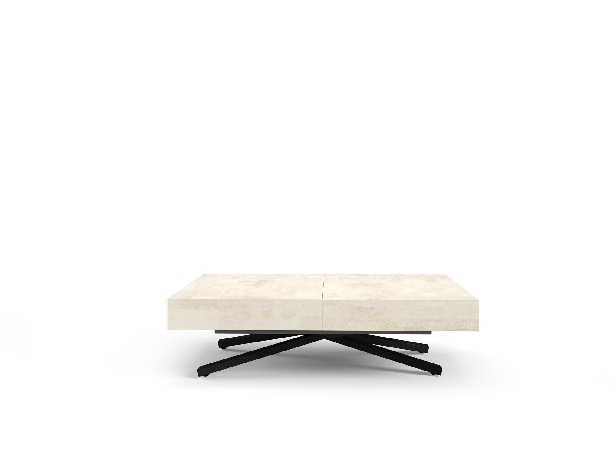 COUCHTISCH SANNA X Weiß 80x200x80 cm - Weiß, Holzwerkstoff (200/80/80cm) - FURNLUX