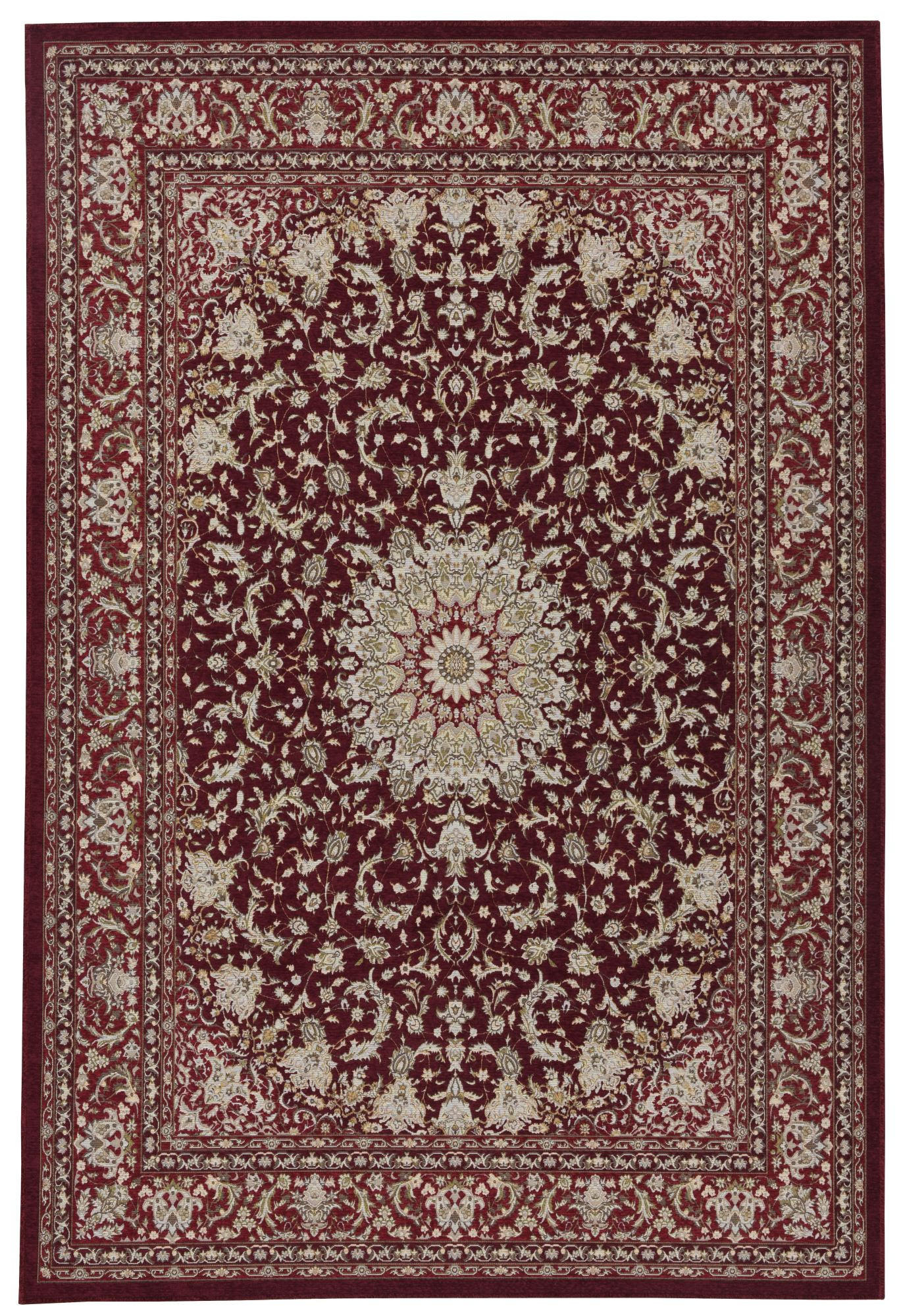 FLACHWEBTEPPICH Flomi Garden 160x230 cm - Rot, Textil (160/230cm) - THEKO