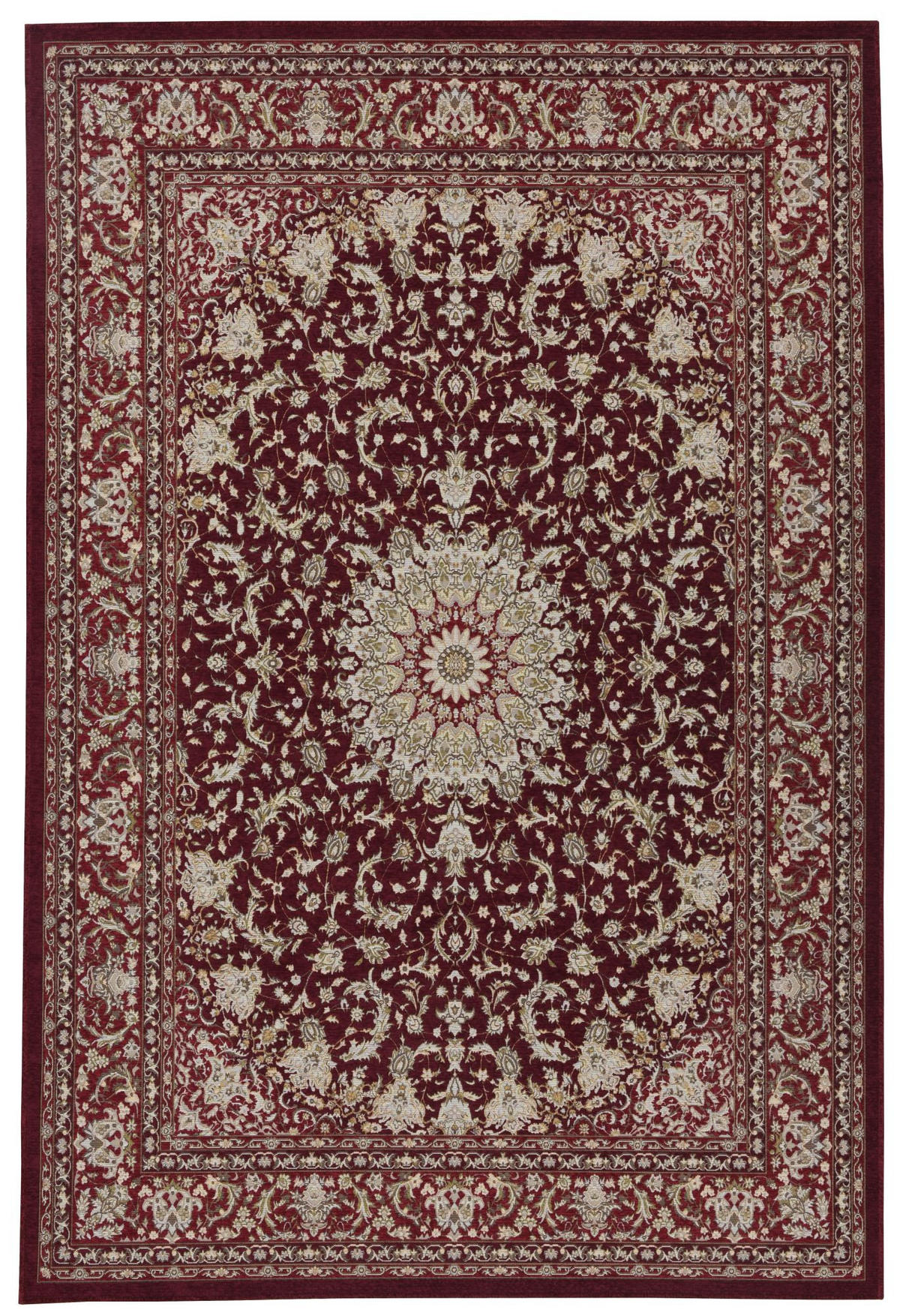 FLACHWEBTEPPICH Flomi Garden 60x90 cm - Rot, Textil (60/90cm) - THEKO