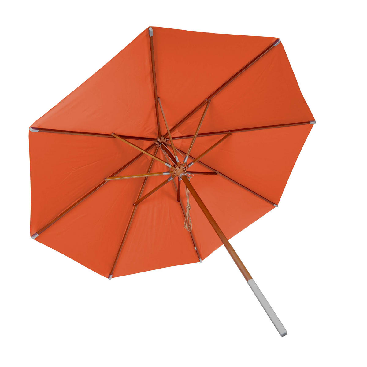 GASTRONOMIE SONNENSCHIRM RUND Orange - Orange, Holz (400/400cm) - MCW