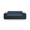 SOFA Kendal aus strukturiertem Stoff marineblau 3 Sitzplätze - Blau, Textil (103/79/222cm) - Micadoni