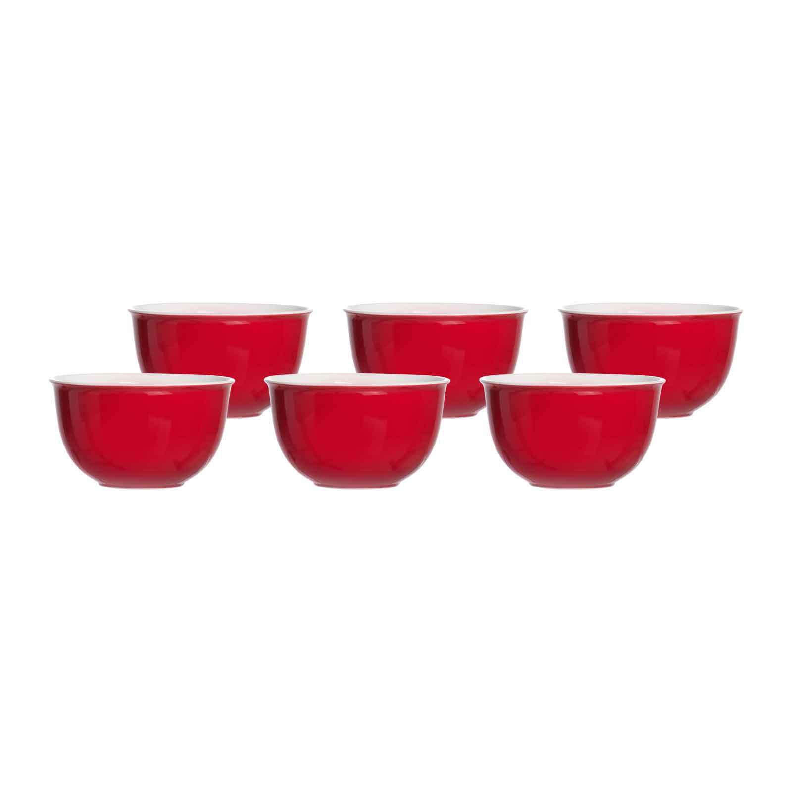 MÜSLISCHALEN Doppio Rot ø 14 cm 6er Set - Rot, Keramik (14cm) - Ritzenhoff Breker