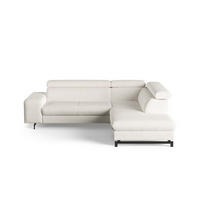 ECKSOFA mit Schlaffunktion und Bettkasten - Schwarz/Weiß, Kunststoff/Textil (215/262cm) - Cotta