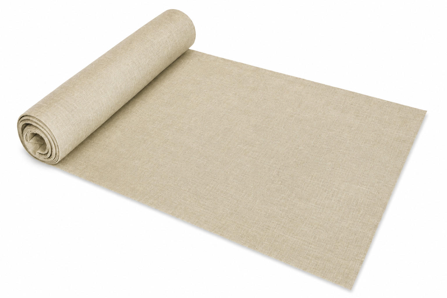 TISCHLÄUFER 40/100 cm Ecru Leinenoptik - Ecru, Textil (40/100cm) - TiborTex