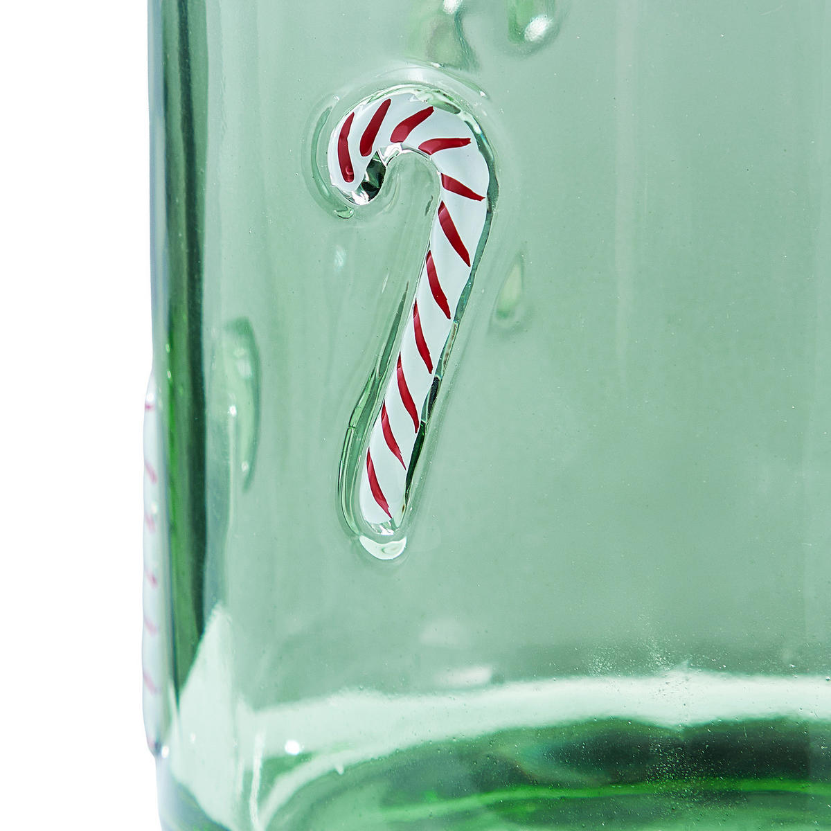 WINDLICHT X-Mas Candy Cane - Grün, Glas (10/10/10cm) - Butlers