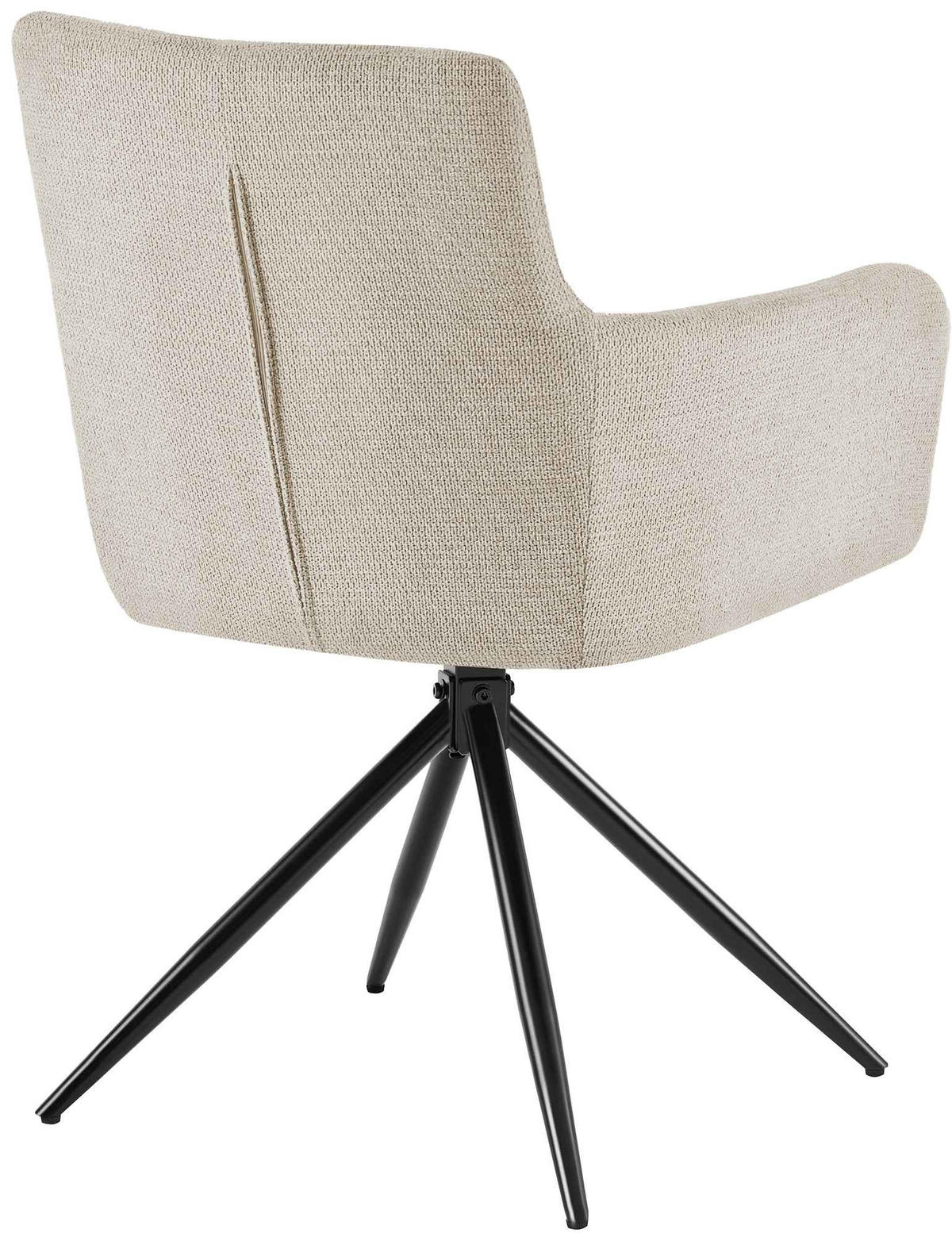 ESSZIMMERSTUHL 2er Set Debas Stoff Creme Wohnzimmerstuhl - Creme, Textil (59/87/59cm) - DELUKE