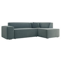 ECKSOFA Lordin Premium, Seite: Rechts - Blau, Holz/Textil (267/205cm) - MIRJAN24