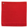 HANDTUCH MIT ÖSE Curl paprika 50 x 50 cm - Orange, Textil (50/50cm) - Winkler