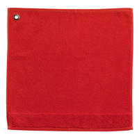 HANDTUCH MIT ÖSE Curl paprika 50 x 50 cm - Orange, Textil (50/50cm) - Winkler