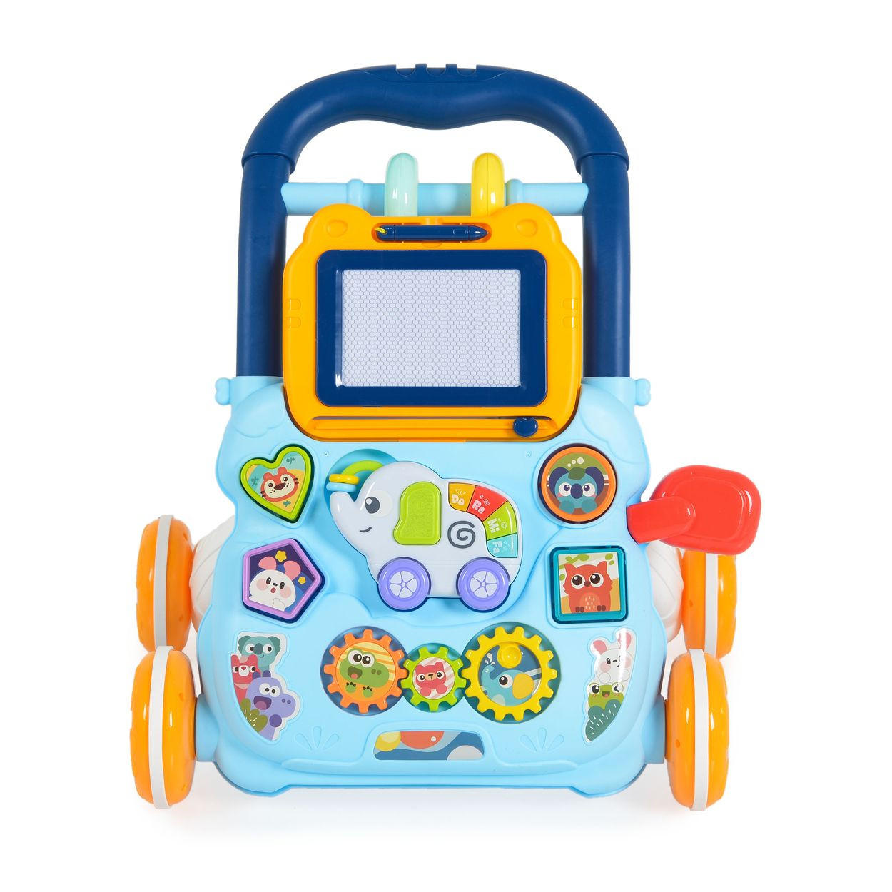 Thumbnail - Moni Lauflernhilfe, Blau, Kunststoff, 37x69x69 cm, male, Spielzeug, Babyspielzeug, Lauflernwagen