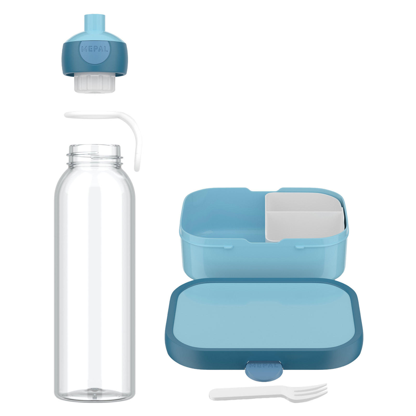 PAUSENSET Campus (2025) Cool Blue 2er Set - Blau, Kunststoff (1/1/1cm) - Mepal