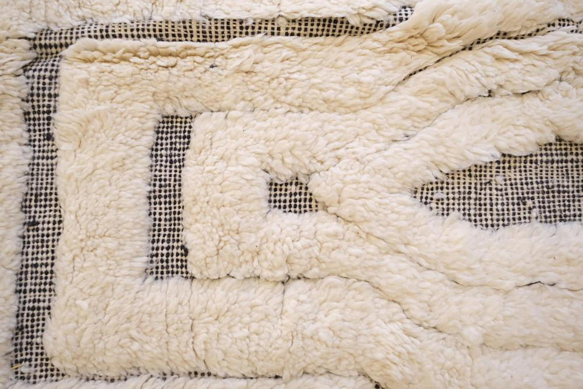 BERBERTEPPICH aus reiner Wolle 144x 255 cm - Beige, Naturmaterialien (144/255cm) - AFK Living