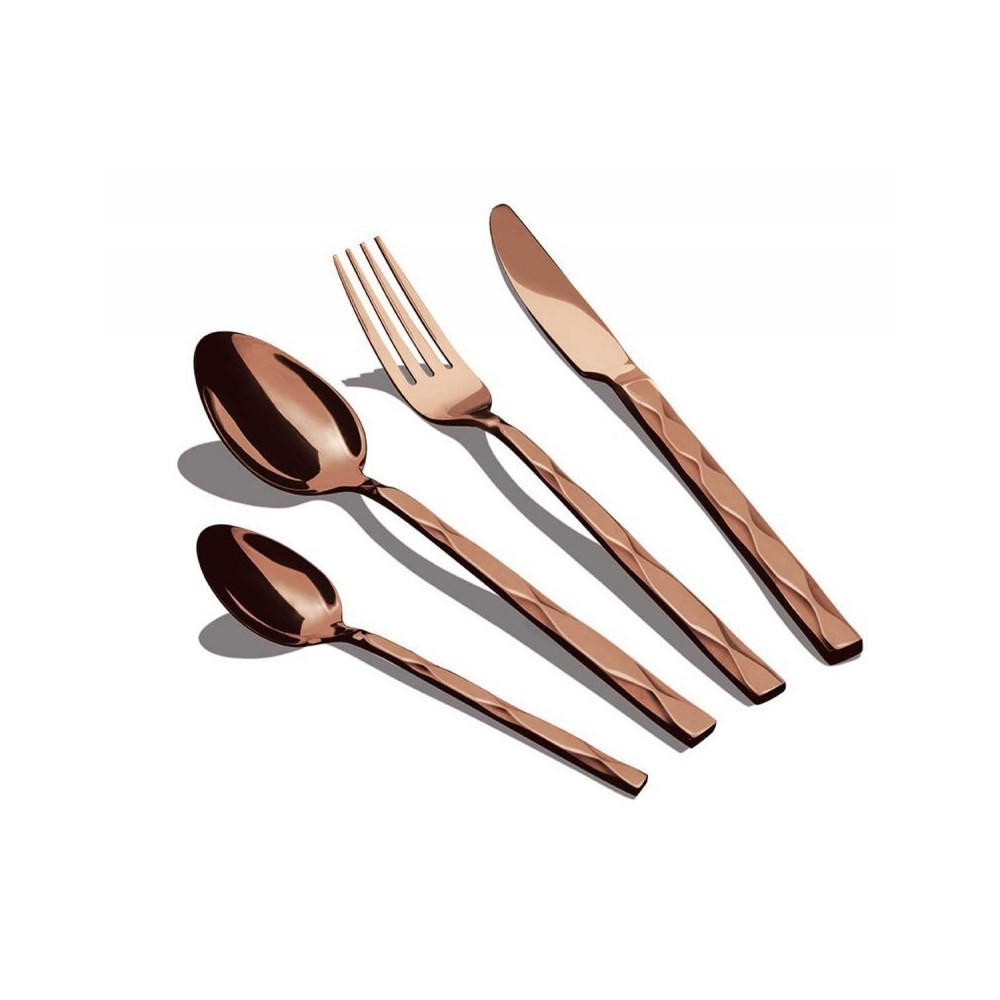 BESTECKSET Rosa 30/20/5 cm BH2621 - Pink, Metall - Berlinger Haus