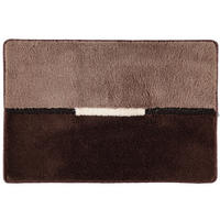 BADTEPPICH MIRA KAFFEE - 411 - Braun, Textil (60/90cm) - Rhomtuft