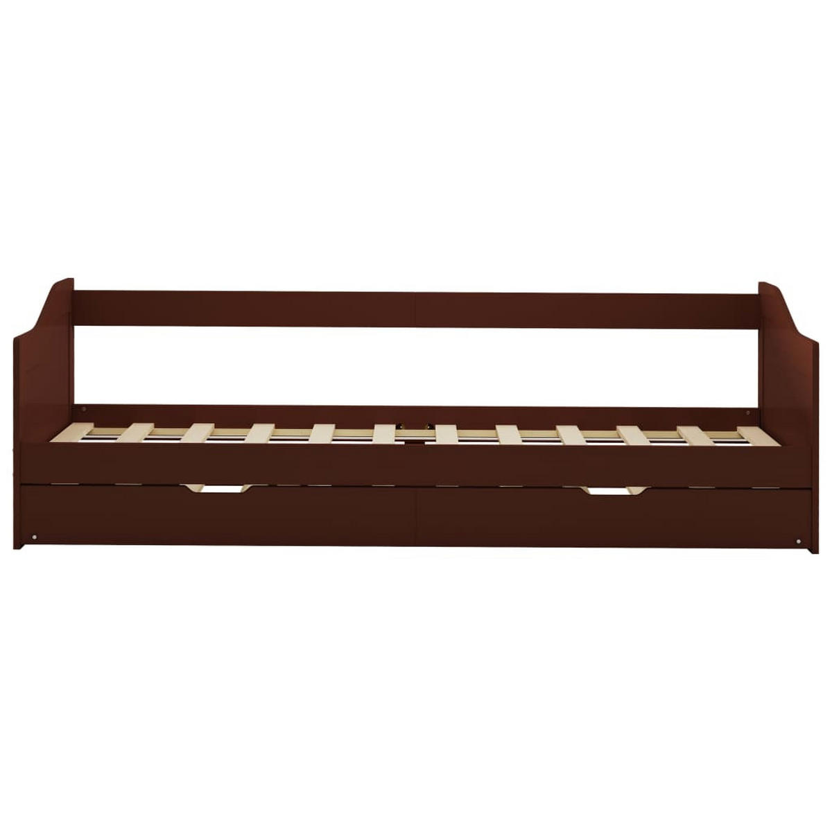 BETT Grove 97.5/205 cm - Braun, Holzwerkstoff (90/200cm) - Nettlife