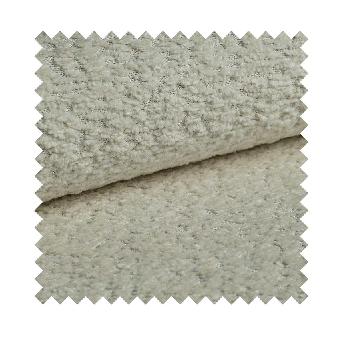 3-SITZER SOFA Barletto Creme Bouclé - Creme/Schwarz, Holz/Textil (248/94/110cm) - Selsey