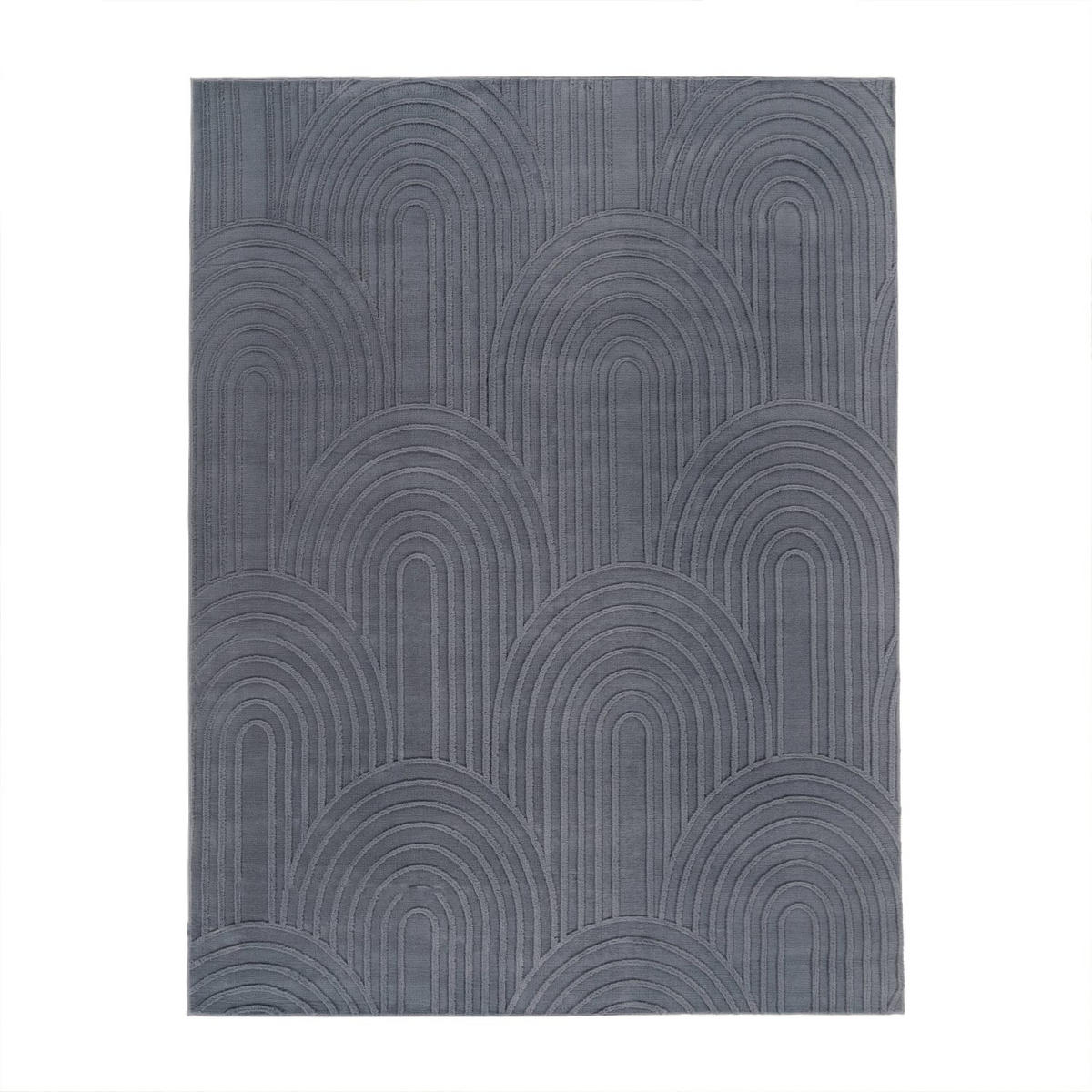 FLACHWEBETEPPICH Boho Anthrazit 80 x 150 cm - Anthrazit, Kunststoff (80/150cm) - TT Home