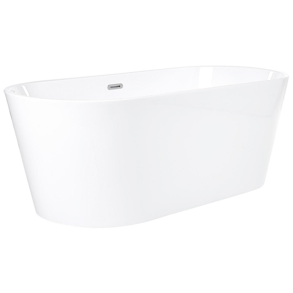 BADEWANNE FREISTEHEND 72x170x59 cm weiß Havana - Weiß, Kunststoff (72/59/170cm) - Beliani