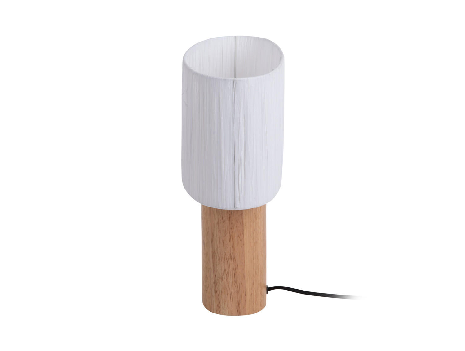 TISCHLAMPE Sheer 21/21/30 cm - Weiß, Naturmaterialien (21/21/30cm) - Leitmotiv