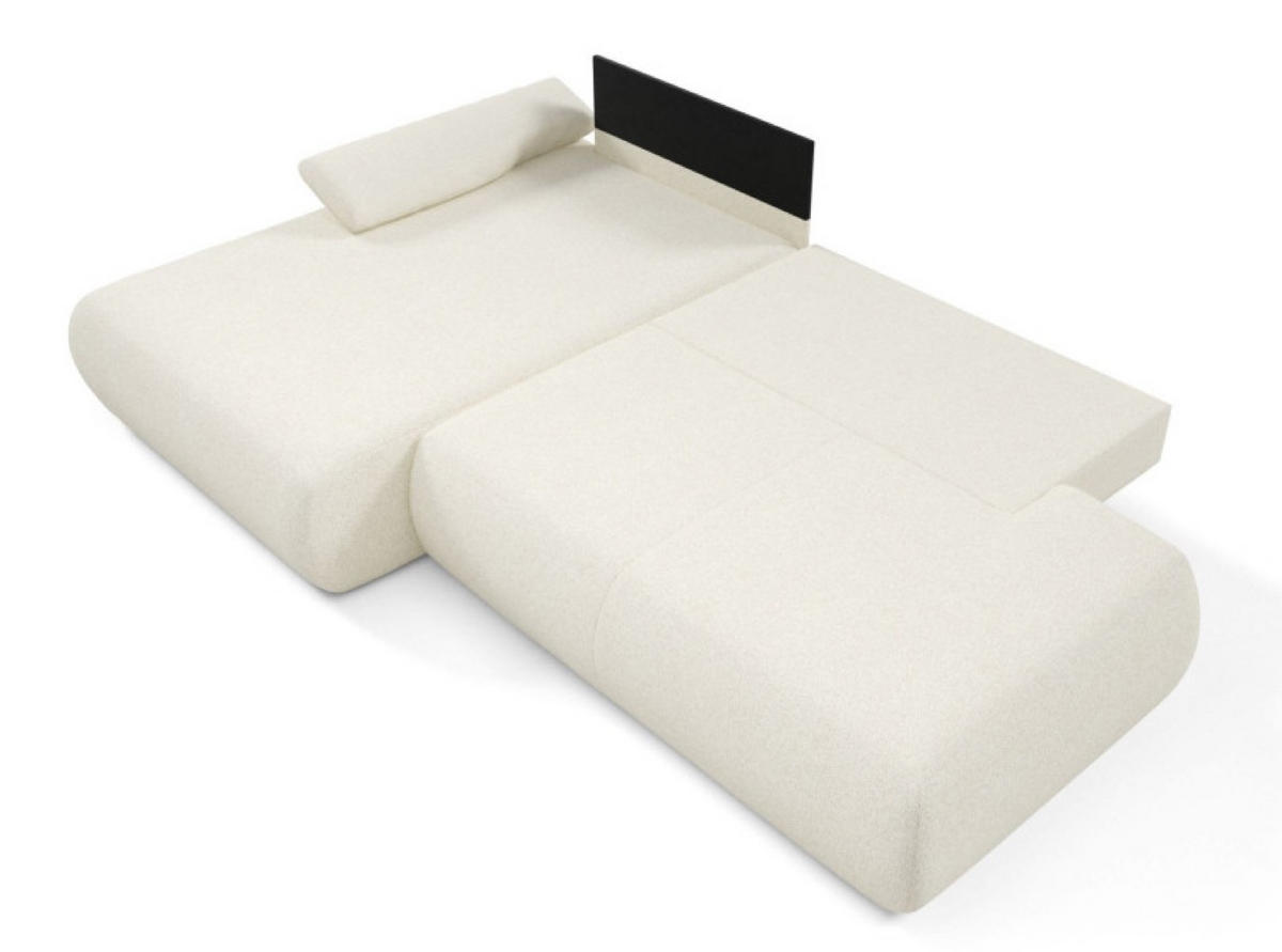 ECKSOFA Ecru PENTI Ausziehbar Mit Bettkasten Links - Ecru, Textil (286/173.5cm) - Sepro Meble