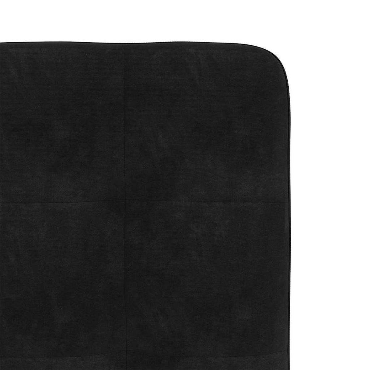 ESSZIMMERSTÜHLE 2 Stk. Schwarz Samt 45*54*83cm - Schwarz, Metall (45/83/54cm) - ZMH