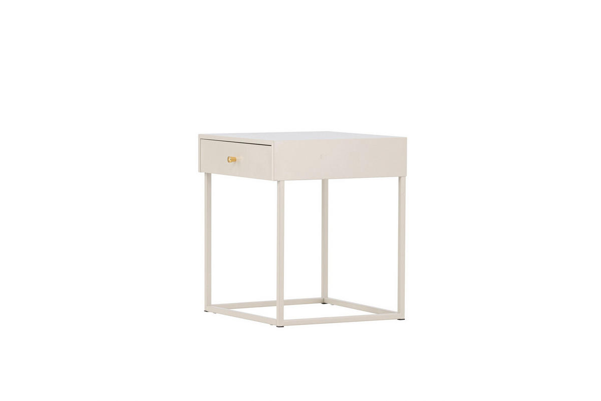 NACHTTISCH Baku M - Beige, Metall (41/43/41cm) - kommodly