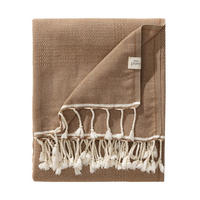 DECKE Olivia Braun 140x200 cm - Braun, Textil (140/200cm) - benuta Pure