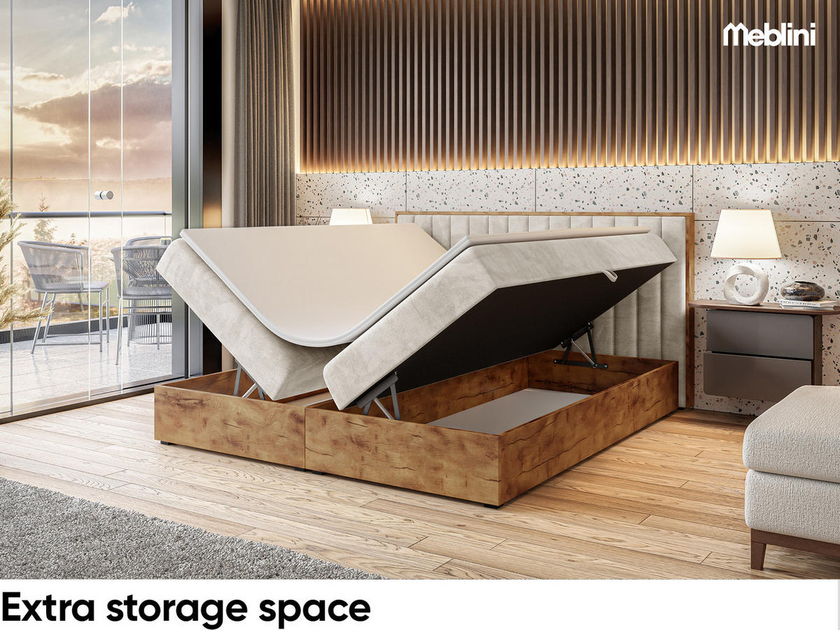 BOXBETT Lofty 4 H3 - Creme, Holzwerkstoff (120/200cm) - Meblini