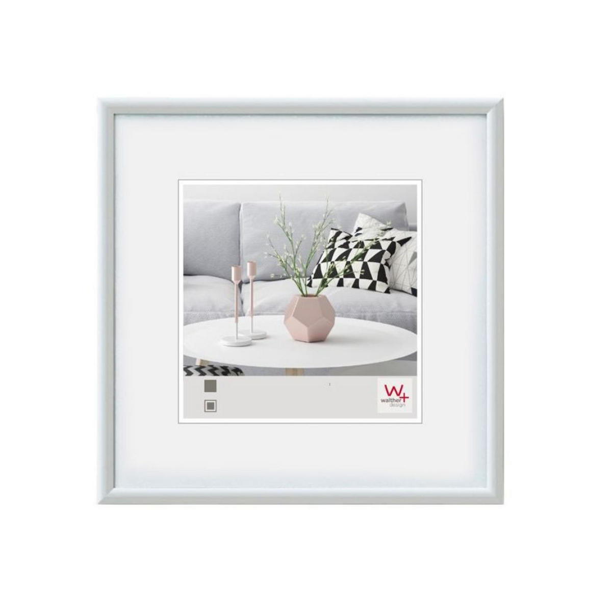 BILDERRAHMEN Galeria Kst.Rahmen 60x60 cmWEISS - Weiß, Kunststoff (61.1/61.1/2.2cm) - walther design