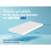 MATRATZE Basic-Line, Größe: 90 x 200 cm - Weiß, Textil (90/200cm) - Betten-ABC