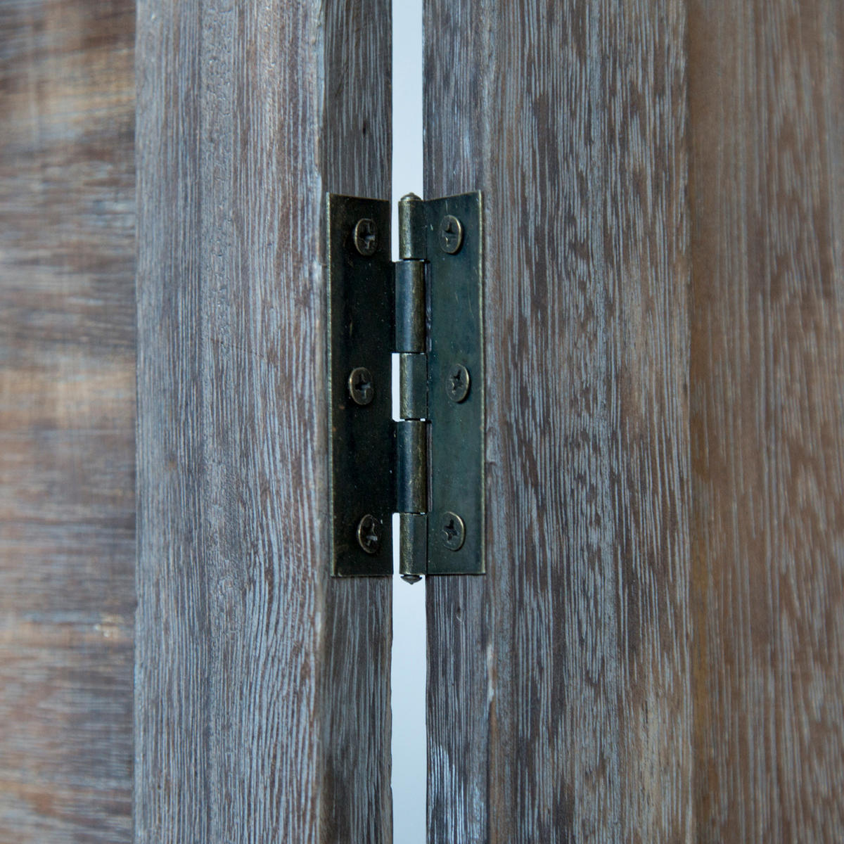 PARAVENT 3-tlg. 120/170 cm Braun Holzverzierung - Braun, Holz (120/170/2cm) - Homestyle4u