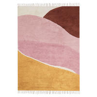 KOBEREC Růžový 140/200 cm Bavlna Xinali - růžová, textil (140/200cm) - Beliani