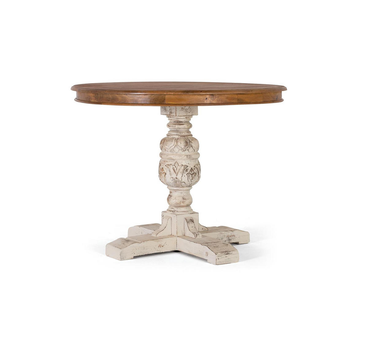 ESSTISCH aus natürlichem Mangoholz 1 Meter - Braun, Holz (100/100/78cm) - Giner y Colomer