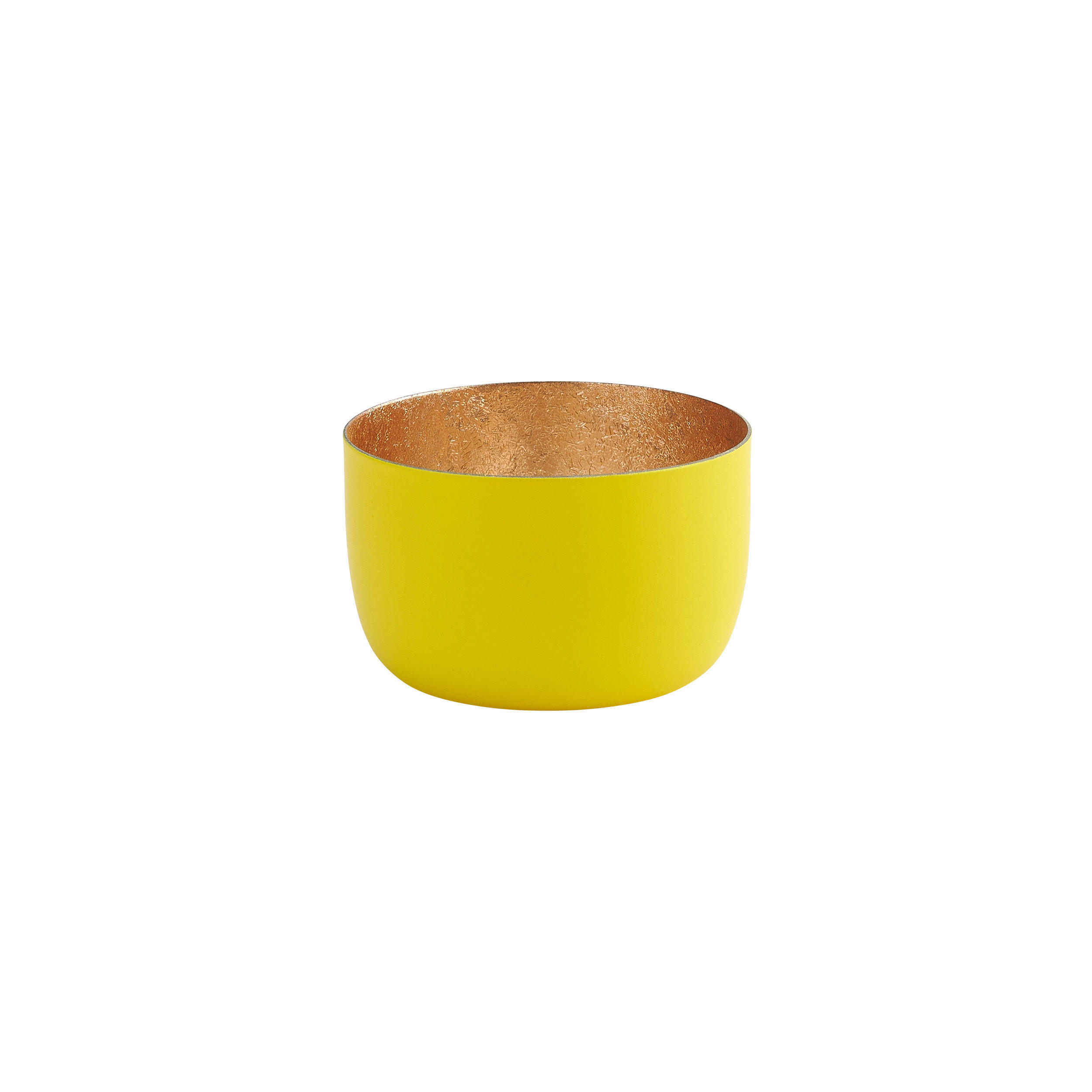TEELICHTHALTER Madras S, Eisen, Gelb, 5 cm - Gelb, Metall (5cm) - Gift Company