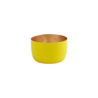 TEELICHTHALTER Madras S, Eisen, Gelb, 5 cm - Gelb, Metall (5cm) - Gift Company