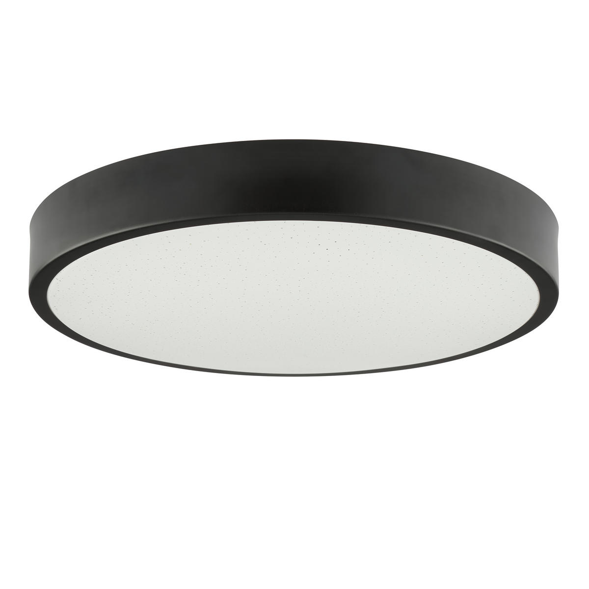 LED DECKENLEUCHTE Slimline Starry Schwarz/Weiß 39/39/6,5 cm - Multicolor, Metall (39/39/6.5cm) - Brilliant