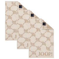 GÄSTETUCH Unisex Classic Frottier Beige 3er Pack Baumwolle - Creme, Textil (200/135cm) - Joop!