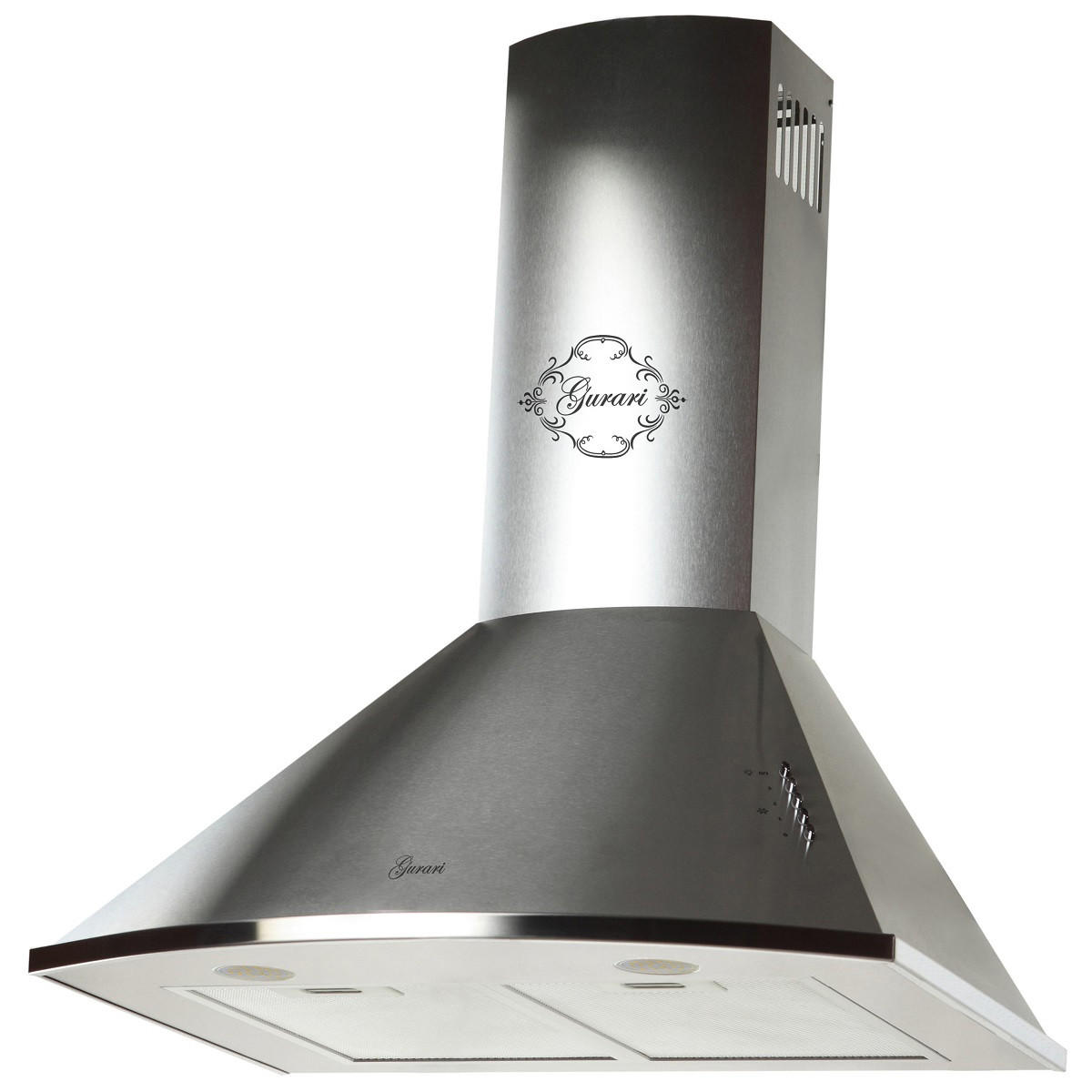 DUNSTABZUGSHAUBE GCH C 046 IS 6 N 60 cm Edelstahl - Silberfarben, Metall (60/117/50cm) - Gurari