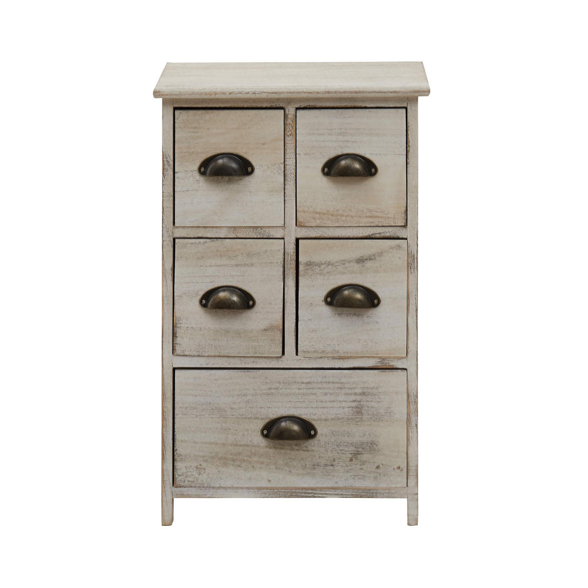 KOMMODE Weiß 30/40/66 cm - Weiß, Holz (30/66/40cm) - Mobili Rebecca